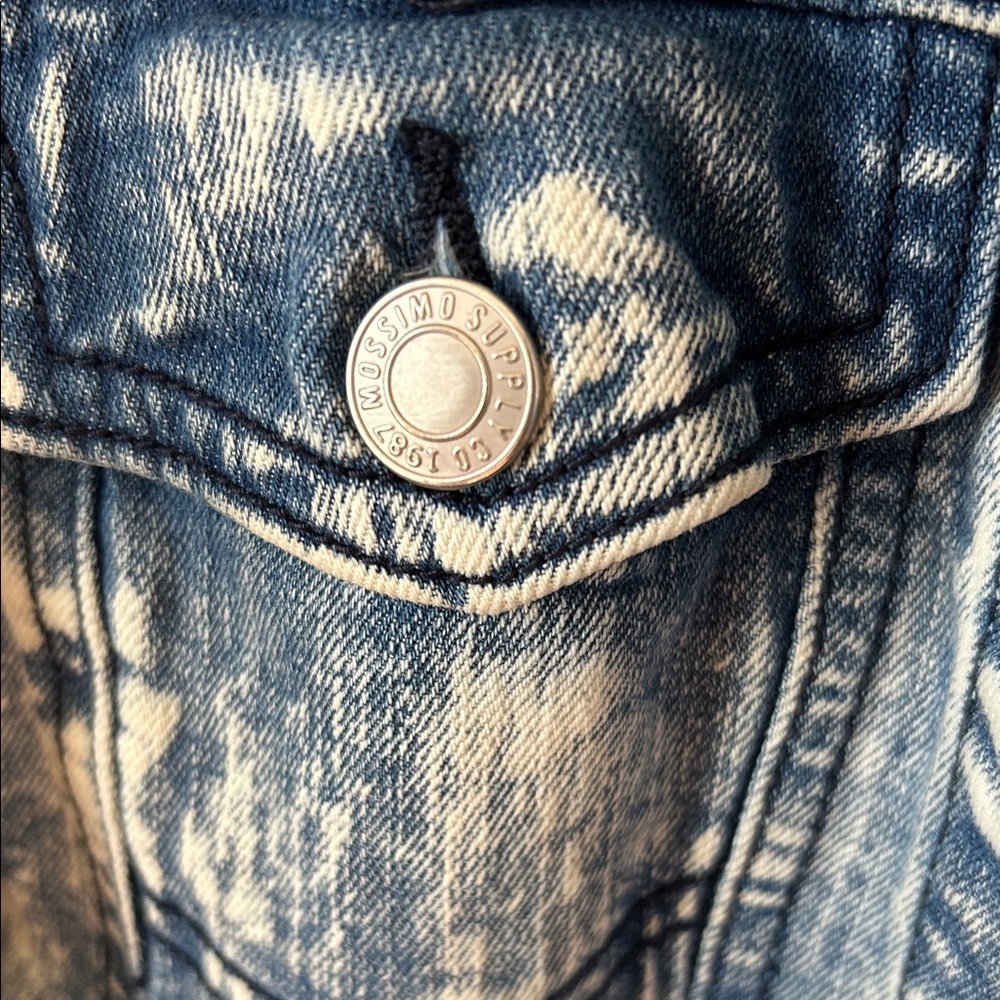 Distressed Blue Jean Jacket - Picture 3 of 8
